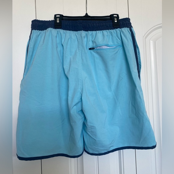 Men’s George swim trunks, size 32-34, light blue & navy - Picture 2 of 5